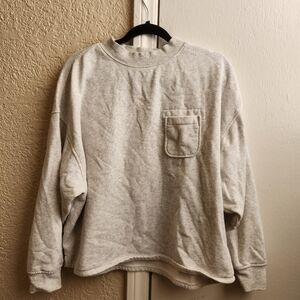 Old Navy- Crop Cream Crew Neck
